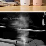 Portable H2O Ultrasonic Air Humidifier with Soothing Light